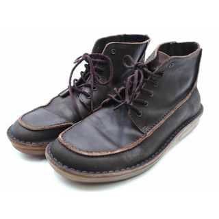 Clarks - clarks クラークス 本革 レザー ブーツ size9（27cm）/茶 ■■ メンズ