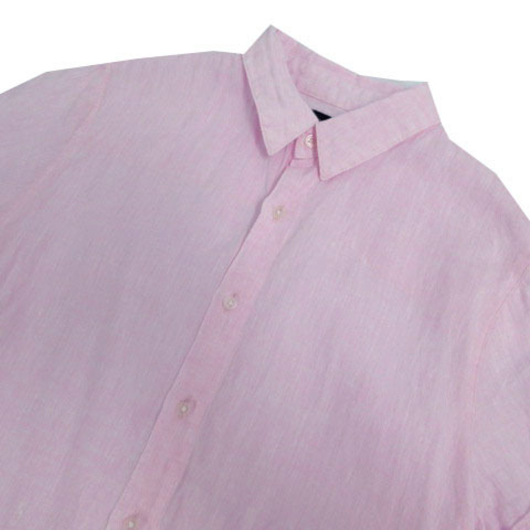 PLST(プラステ)のプラステ PLST シャツ 半袖 リネン100％ ピンク S メンズのトップス(シャツ)の商品写真