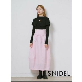 SNIDEL - 【送料無料レディース】SNIDEL　Sustainaコクーンスカート　ピンク　S