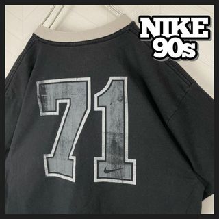 ナイキ(NIKE)の激レア90s ナイキ Tシャツ リンガーネック ナンバリング 両面プリント 半袖(Tシャツ/カットソー(半袖/袖なし))