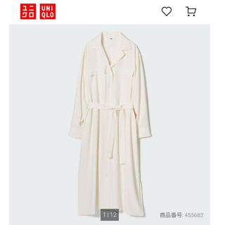 ユニクロ(UNIQLO)の【タグ付新品未使用】ユニクロ　UVカット　シャツワンピース(シャツ/ブラウス(長袖/七分))