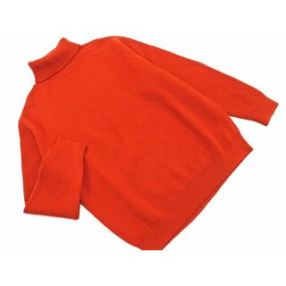 LIVING CONCEPT リビングコンセプト ウール100% タートルネック ニット セーター size2/赤 ◇■ メンズ(ニット/セーター)