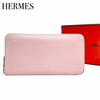 エルメス(Hermes)のエルメス アザップロング ラウンドファスナー長財布 ヴォースイフト ピンク(財布)