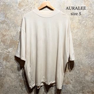 オーラリー(AURALEE)のAURALEE オーラリー モックネック ウールTシャツ(Tシャツ/カットソー(半袖/袖なし))