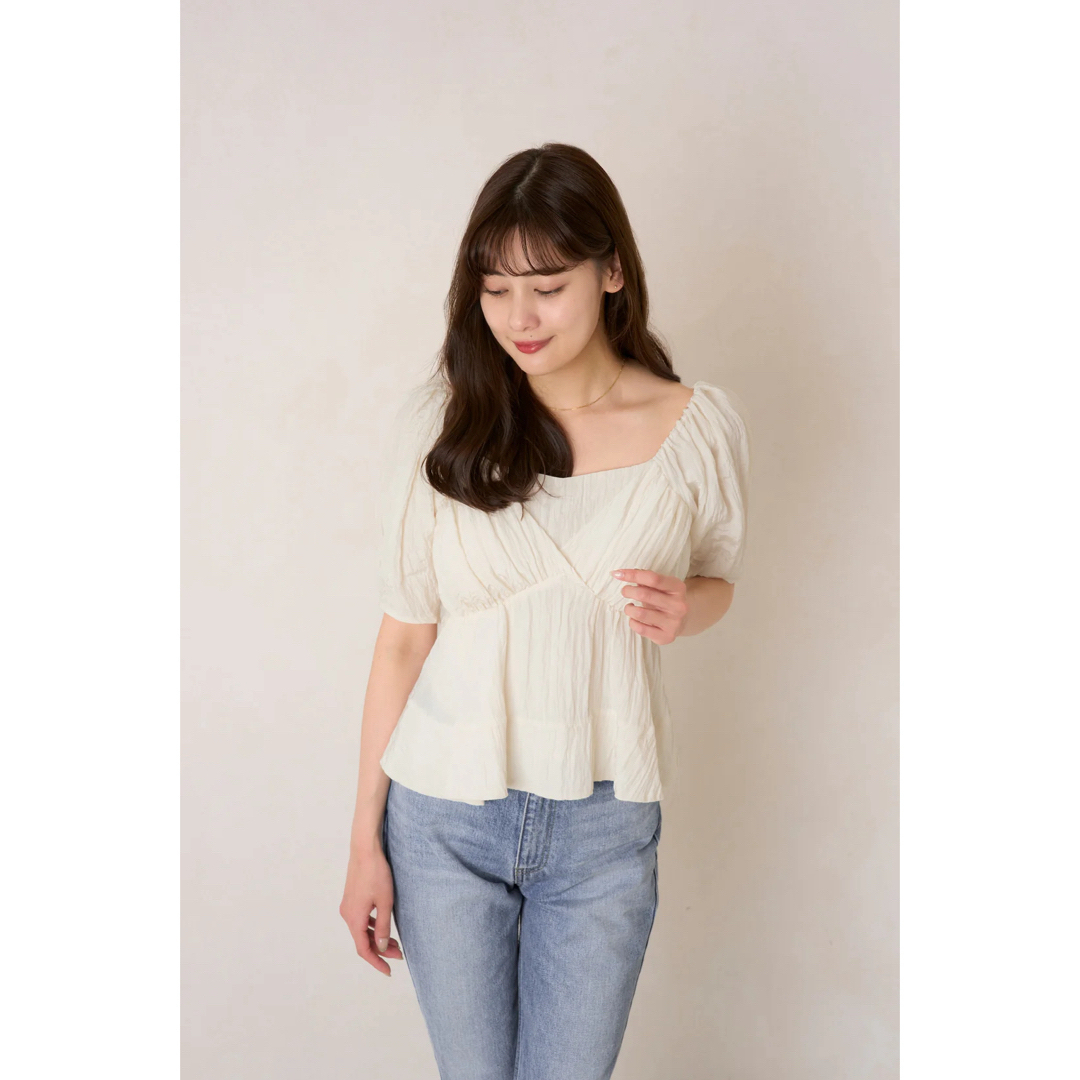 Her lip to(ハーリップトゥ)のHerlipto Random Pleated 2Way Top 正規品 レディースのトップス(シャツ/ブラウス(半袖/袖なし))の商品写真