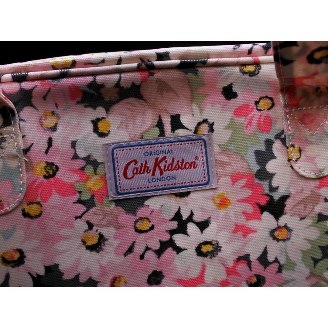 Cath Kidston(キャスキッドソン)の美品 Cath Kidston キャスキッドソン 花柄 トート バッグ グレーｘピンク ■■ レディース レディースのバッグ(トートバッグ)の商品写真