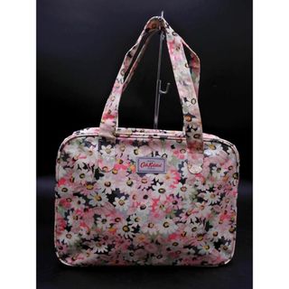 キャスキッドソン(Cath Kidston)の美品 Cath Kidston キャスキッドソン 花柄 トート バッグ グレーｘピンク ■■ レディース(トートバッグ)