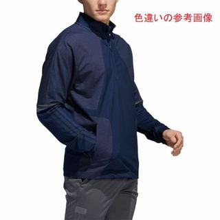 adidas - adidas  ハーフジップ ニット 長袖スポーツシャツ Mサイズ