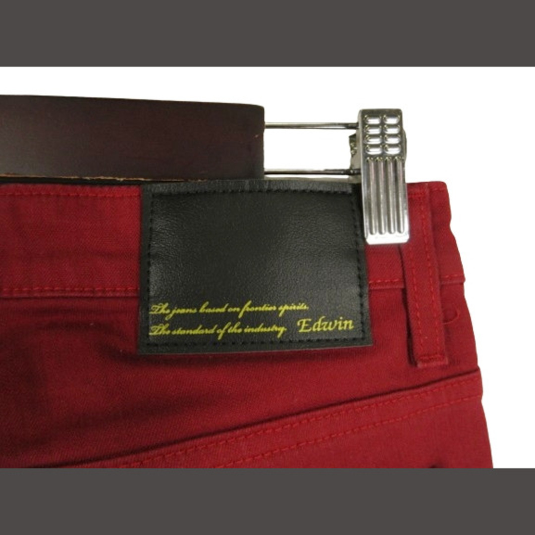 EDWIN(エドウィン)のEDWIN パンツ デニム ロング丈 無地 シンプル レッド 503NB S メンズのパンツ(スラックス)の商品写真