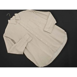 新品 SERO セロ ボタンダウン 長袖 シャツ size15/ライトベージュ ■◇ メンズ(シャツ)