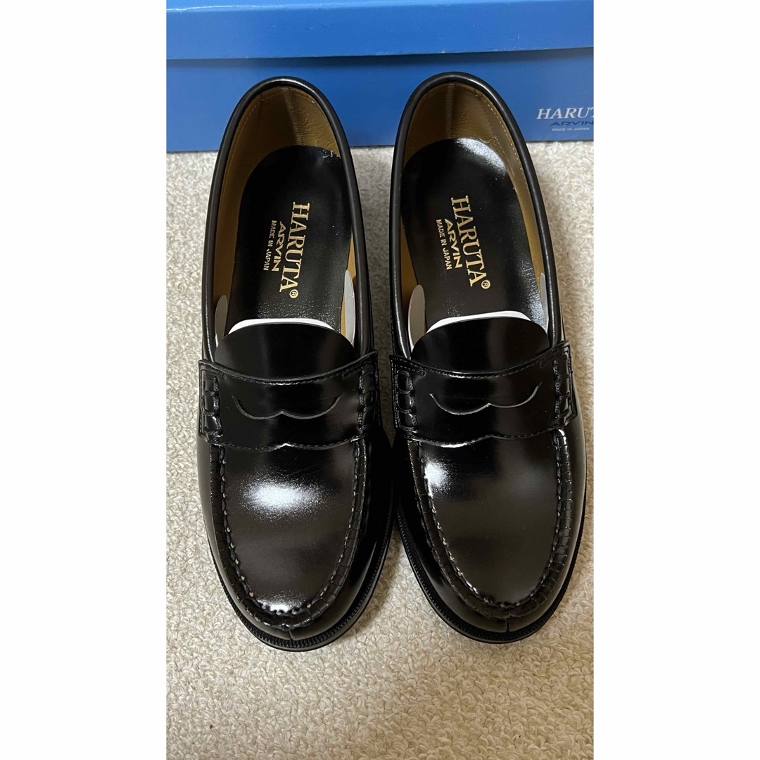 HARUTA(ハルタ)のハルタ ローファー 黒 ブラック 24.5cm レディースの靴/シューズ(ローファー/革靴)の商品写真