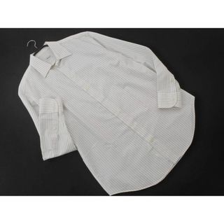 アルマーニ コレツィオーニ(ARMANI COLLEZIONI)のARMANI COLLEZIONI アルマーニコレツィオーニ ストライプ 長袖 シャツ size40/白 ■◇ メンズ(シャツ)