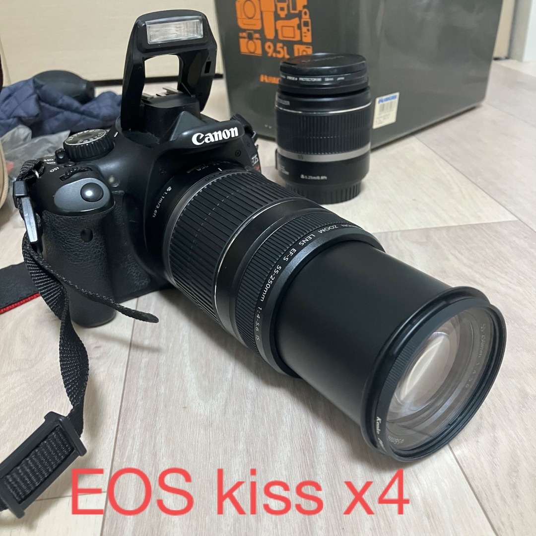 Canon(キヤノン)のCanon 一眼レフカメラ EOS Kiss x4 DS126271 フルセット スマホ/家電/カメラのカメラ(デジタル一眼)の商品写真