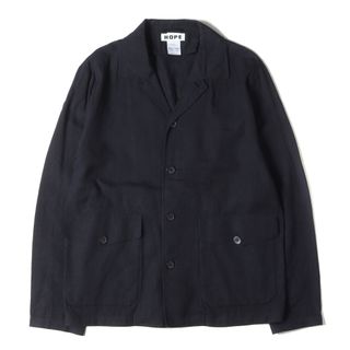 HOPE Stockholm ホープ ストックホルム ジャケット サイズ:46 リネンビスコース ギャバ 5B シャツジャケット Shirt Jacket ダークネイビー 紺 アウター ブルゾン 【メンズ】【中古】(その他)