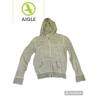 エーグル(AIGLE)の【エーグル】 AIGLE  レディース　パーカー　グレー　ダブルジップファスナー(パーカー)