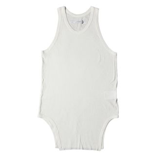 ユリウス(JULIUS)の美品 JULIUS ユリウス サイズ:1 24SS リブ タンクトップ COTTON RIB CUT & SEWN 857CUM6 モード オフホワイト 白 日本製 トップス カットソー【メンズ】【中古】(タンクトップ)