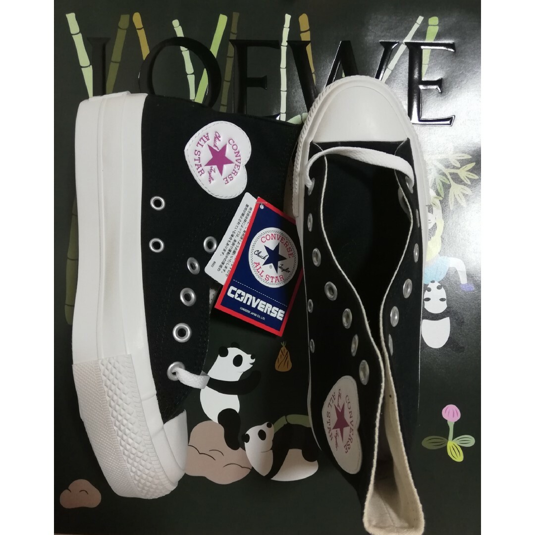 CONVERSE(コンバース)の【新品未使用】コンバ―ス★限定品★厚底♡ハ―ト♡23.5cm レディースの靴/シューズ(スニーカー)の商品写真