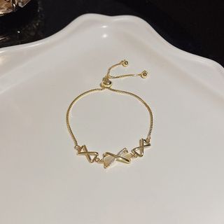 ブレスレット　ゴールド　リボン　レディース　アクセサリー　上品