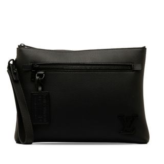 ルイヴィトン(LOUIS VUITTON)の美品 ルイ ヴィトン アエログラム ポシェット IPAD クラッチバッグ セカンドバッグ M69837 レザー メンズ LOUIS VUITTON 【1-0146363】(セカンドバッグ/クラッチバッグ)