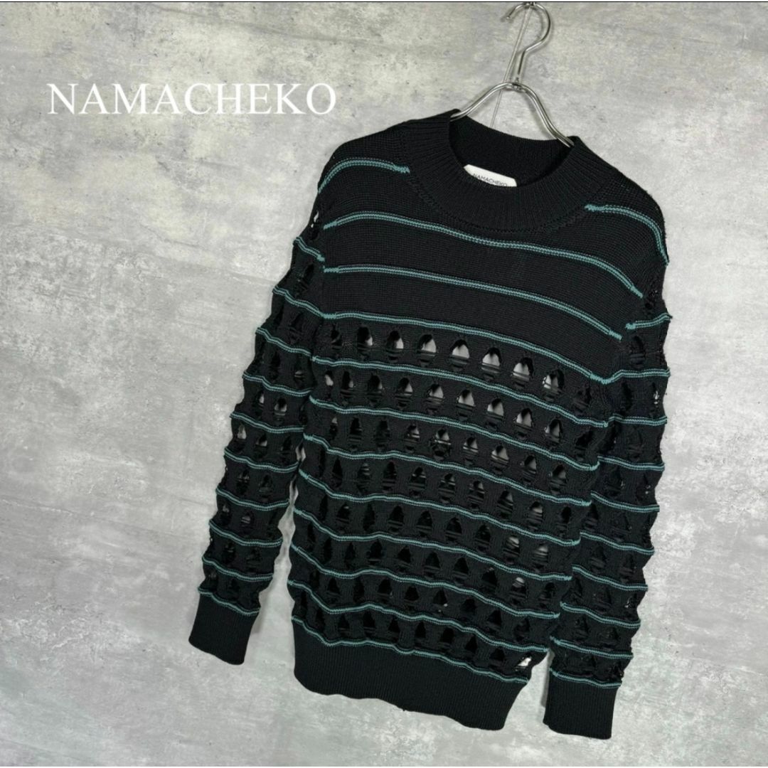 NAMACHEKO(ナマチェコ)の『NAMACHEKO』ナマチェコ (M) ボーダーニット レディースのトップス(ニット/セーター)の商品写真