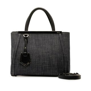 フェンディ(FENDI)のフェンディ プチ トゥージュール ハンドバッグ ショルダーバッグ 2WAY 8BH253 デニム レディース FENDI 【1-0147521】(ハンドバッグ)