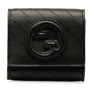 グッチ(Gucci)の美品 グッチ ブロンディ インターロッキングG 二つ折り財布 760316 AACP7 レザー レディース GUCCI 【222-48223】(財布)