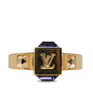 LOUIS VUITTON - 美品 ルイ ヴィトン バーグ ギャンブル リング 指輪 M65097 スワロフスキー レディース LOUIS VUITTON 【222-48856】