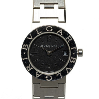ブルガリ(BVLGARI)のブルガリ ブルガリブルガリ 腕時計 BB23SS クオーツ ブラック文字盤 ステンレススチール レディース BVLGARI 【214-48923】(腕時計)