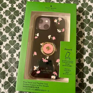 ケイトスペードニューヨーク(kate spade new york)の【katespade】 iPhone15ケース フローラルワルツ リング付き(iPhoneケース)