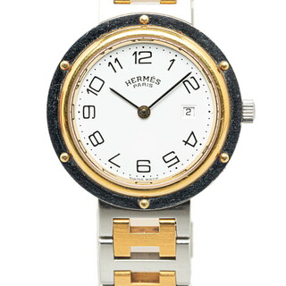 腕時計 CL4.220 クオーツ ホワイト文字盤 ステンレススチール レディース 【214-48936】(腕時計)