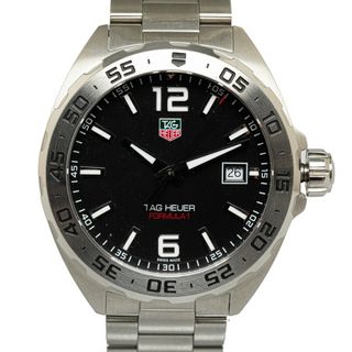 タグホイヤー(TAG Heuer)の美品 タグホイヤー フォミュラー1 腕時計 WAZ1112.FA0073 クオーツ ブラック文字盤 ステンレススチール メンズ TAG HEUER 【214-48953】(腕時計(アナログ))