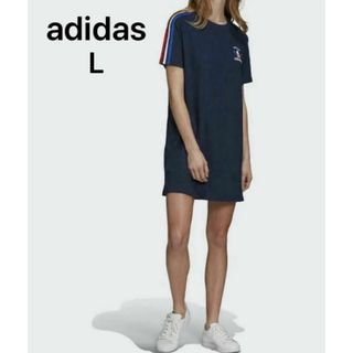 オリジナルス(Originals（adidas）)の【美品】adidas Tシャツワンピース　GP1911【希少】(ミニワンピース)