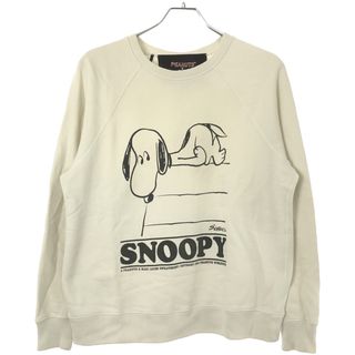 MARC JACOBS マーク ジェイコブス PEANUTS SNOORYプリントヴィンテージ加工ラグランスウェットトレーナー  ホワイト系 XS