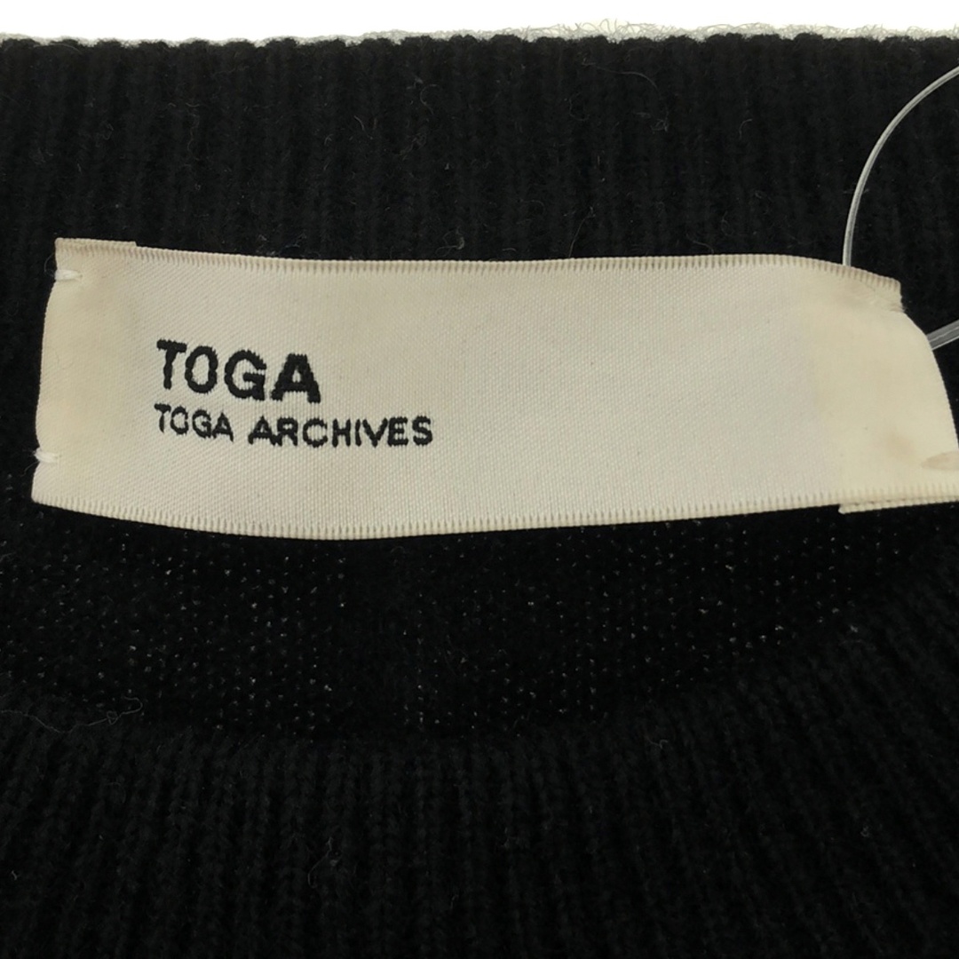 TOGA(トーガ)のTOGA ARCHIVES トーガアーカイブス 16AW Balloon sleeve Wool Sweater バルーンスリーブウールニットセーター TA62-XN010 ブラック 36 レディースのトップス(ニット/セーター)の商品写真