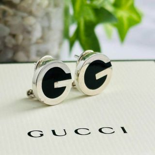 グッチ(Gucci)のGUCCI ピアス　両耳　ラウンド　G ロゴ　シルバー　925(ピアス)