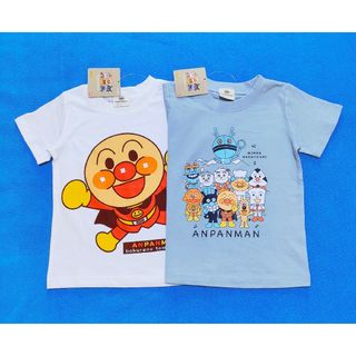 アンパンマン(アンパンマン)の新品　95cm　アンパンマン　それいけ!半袖Ｔシャツ2枚セット　W×集合B(Tシャツ/カットソー)