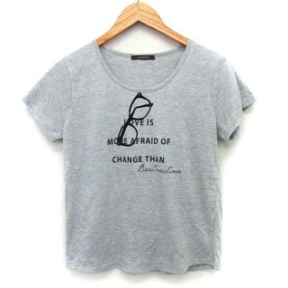 チャオパニック(Ciaopanic)のチャオパニック CIAOPANIC Tシャツ カットソー メガネプリント 英字(Tシャツ(半袖/袖なし))