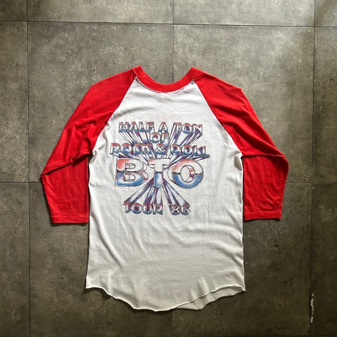 VINTAGE - 80s バンド/ツアー ラグランtシャツ USA製 L ホワイト VINTAGE - 80s バンド/ツアー ラグランtシャツ USA製 L ホワイト
