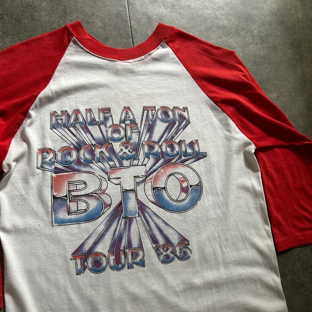 VINTAGE - 80s バンド/ツアー ラグランtシャツ USA製 L ホワイト VINTAGE - 80s バンド/ツアー ラグランtシャツ USA製 L ホワイト