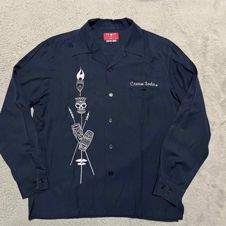 アンダーカバー(UNDERCOVER)のCREAM SODA オープンカラーシャツ　長袖シャツ　PINK DRAGON(シャツ)