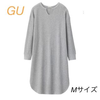 ジーユー(GU)の【GU】キーネックワッフルワンピース(ロングワンピース/マキシワンピース)