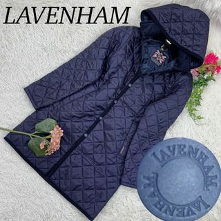 LAVENHAM - ラベンハム レディース ロングコート キルティング パープル 紫 M 38