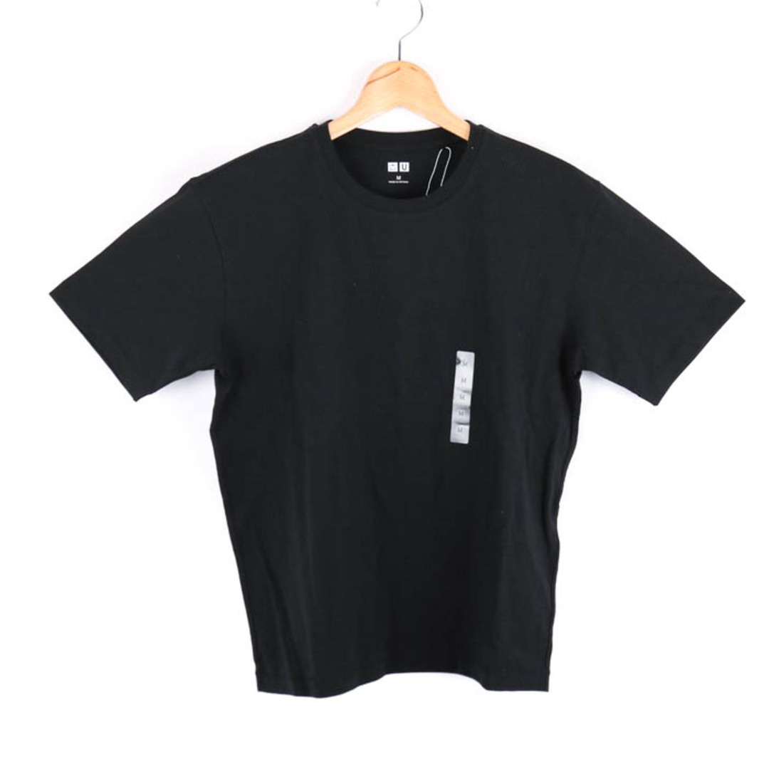 UNIQLO(ユニクロ)のユニクロ 半袖Ｔシャツ トップス リラックスフィットクルーネック U メンズ Mサイズ ブラック UNIQLO メンズのトップス(Tシャツ/カットソー(半袖/袖なし))の商品写真