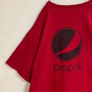 デルタ(DELTA)の企業ビッグロゴpepsiペプシTシャツtシャツアーカンソーカレッジバスケ赤tee(Tシャツ/カットソー(半袖/袖なし))