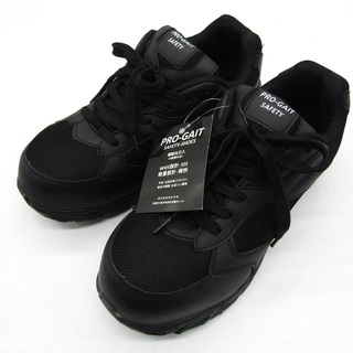 ワークシューズ スニーカー 安全靴 未使用 幅広 3E シューズ 靴 黒 メンズ 26.5サイズ ブラック PRO-GATE(スニーカー)