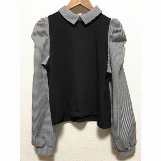 NICE CLAUP - 【美品】ナイスクラップ❤︎千鳥柄トップス