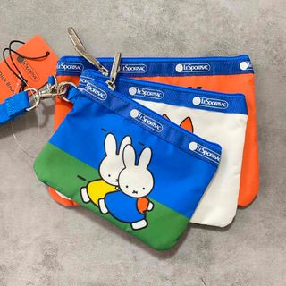 レスポートサック(LeSportsac)の[新品]レスポートサック　ミッフィー3連ポーチ　プレゼント　レディーストラベル(ポーチ)