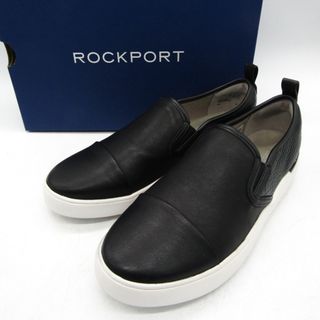 ロックポート スリッポンフラットシューズ 未使用 ブランド シューズ 靴 黒 レディース 23.5サイズ ブラック ROCKPORT(スリッポン/モカシン)