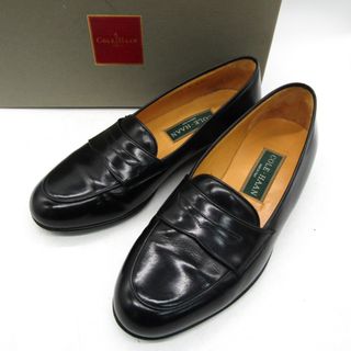 コールハーン(Cole Haan)のコールハーン ローファー スリッポン ブランド シューズ 靴 イタリア製 黒 レディース W8サイズ ブラック COLE HAAN(ローファー/革靴)