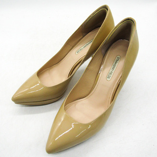 ストロベリーフィールズ パンプス ハイヒール ブランド シューズ 靴 日本製 レディース 23.5サイズ ベージュ STRAWBERRYFIELDS